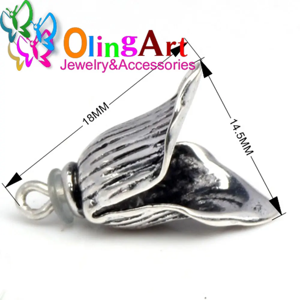 OlingArt 14*20 мм Круглые античные бронзовые/Серебристые/золотистые цвета розового золота браслет ожерелье DIY Изготовление ювелирных изделий