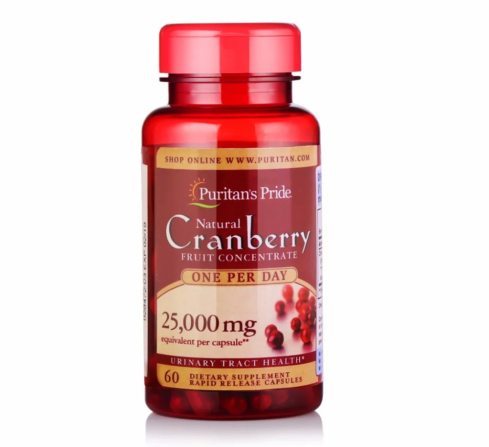 

Cranberry concentrated extract capsules 25000 mg 60 capsules imported from Australia for women Private health