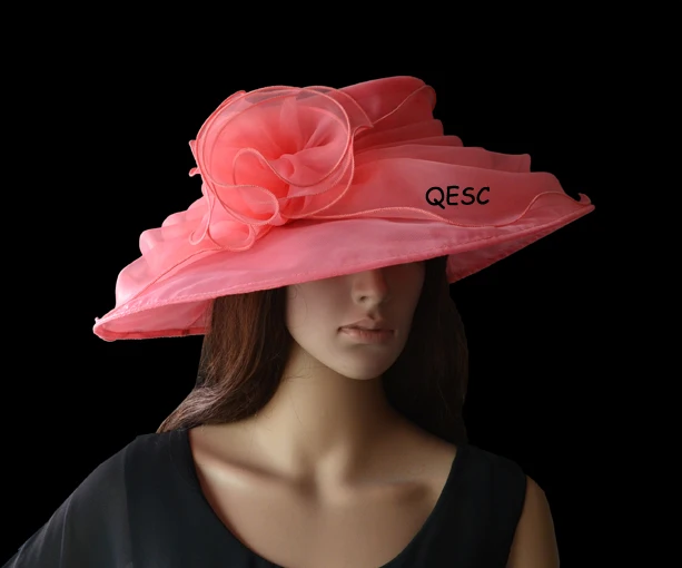 Шляпа из органзы с перьями для свадьбы гонок вечеринки церкви|hat panama|hat cutehat feather |