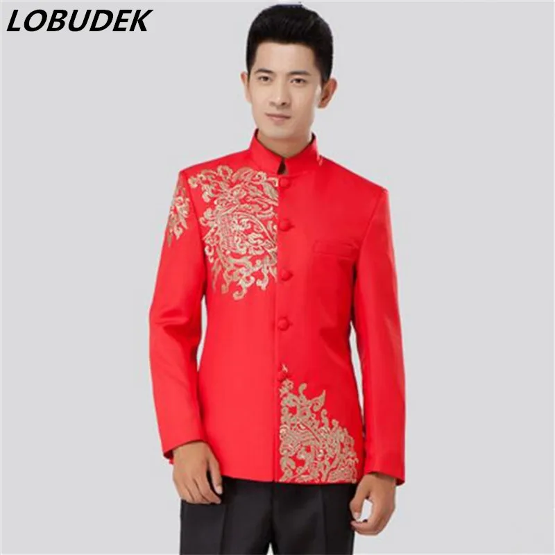 2017 Мужской Блейзер свадебный пиджак жениха верхняя одежда для певицы танцовщицы