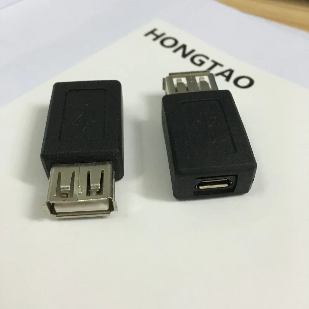 Новинка черный Переходник USB 2 0 типа A мама Micro B переходник с usb на микро разъем