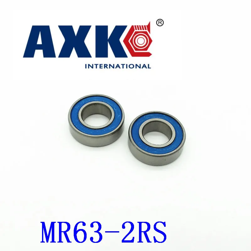 

Axk 10 шт. Mr63-2rs 3*6*2,5 мм Миниатюрные шарикоподшипники Mr63rs Z L630, синяя резиновая уплотнительная крышка