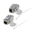 Экранированный сетевой переходник RJ45 Keystone Cat6 Cat6A, FTP из цинкового сплава, 1 шт.