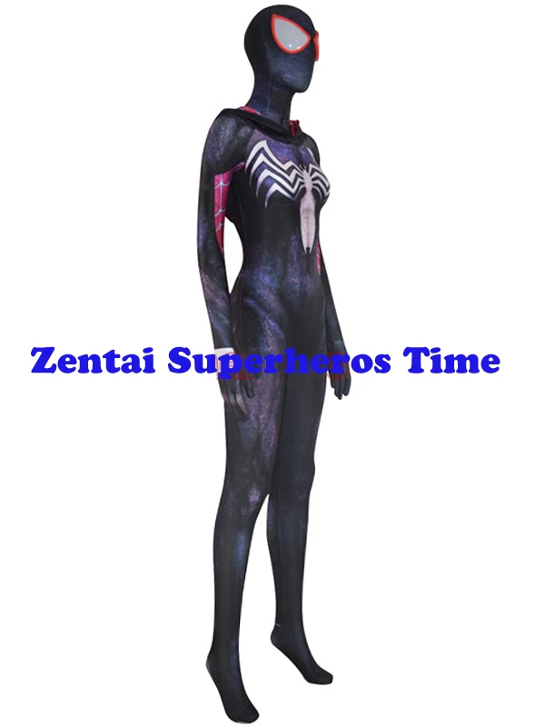Костюм гвенома гвеном Стэйси с 3D принтом костюм для косплея Супергероя