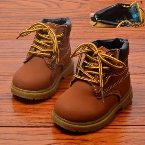 Короткие ботинки для маленьких мальчиков и девочек от 1 до 4 лет на осень зиму