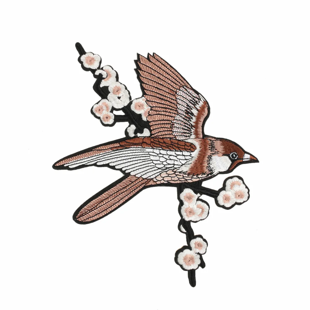 Птица Железный На заплатках для одежды животное вышивка аппликация DIY Шляпа