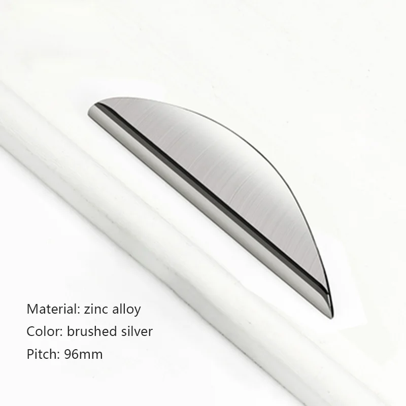 brushed 96mm Pitch Современный минималистичный ящик с маленькой ручкой, ручка для кухонного шкафа с темными поручнями, ящик для двери шкафа в скандинавском американском черном цвете - Цвет: brushed 96mm Pitch