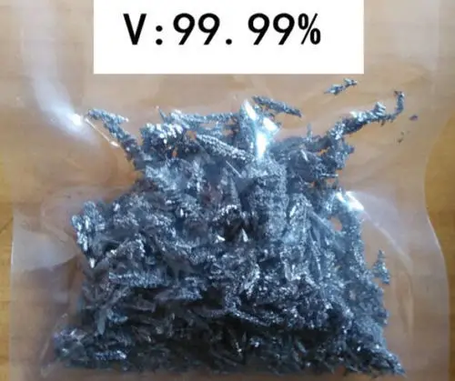 

Vanadium Metal, Vanadium 99.99% pure, 10g, branched crystalline form Free shipping