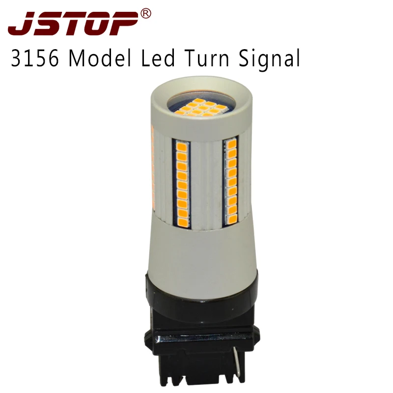 JSTOP 3156 T25 Светодиодные поворотники без гипер вспышки ошибок янтарные 12 24 В