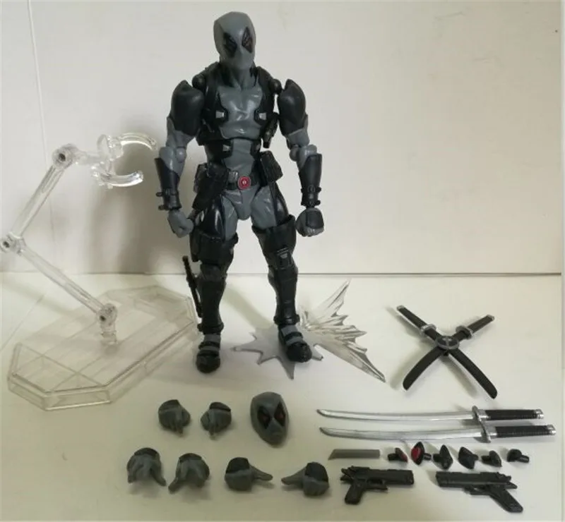 X MEN Дэдпул экшн фигурка игрушки фильм Серый Уэйд Уилсон подвижные куклы дети