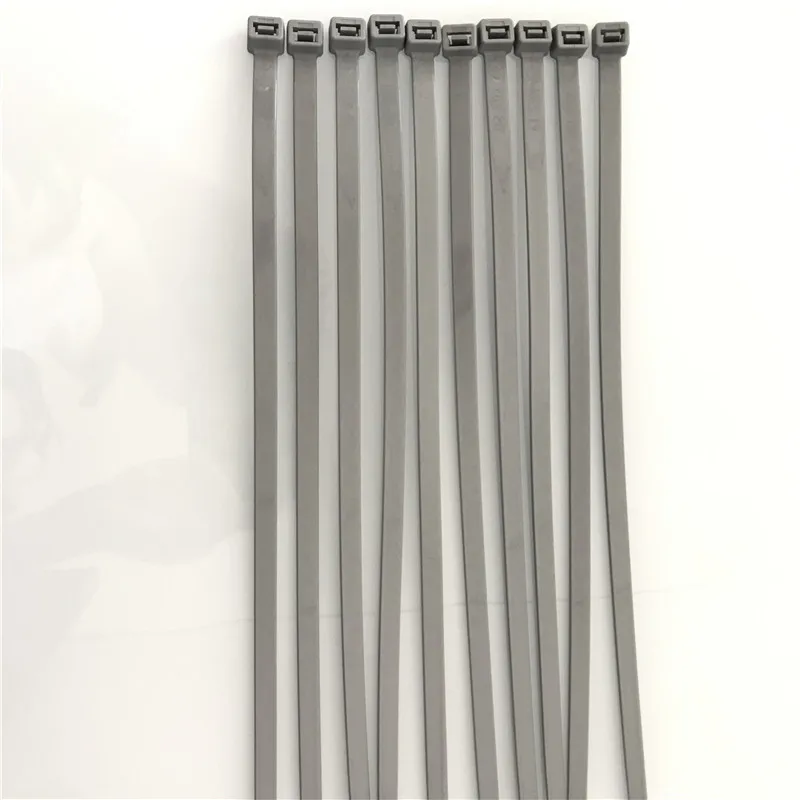 Silver Grey Xingo 4,8x300 мм самоблокирующиеся Нейлоновые кабельные стяжки 100 шт пластиковая цветная кабельная стяжка UL Rohs одобренная петля обертывания Связки - Цвет: Silver Grey