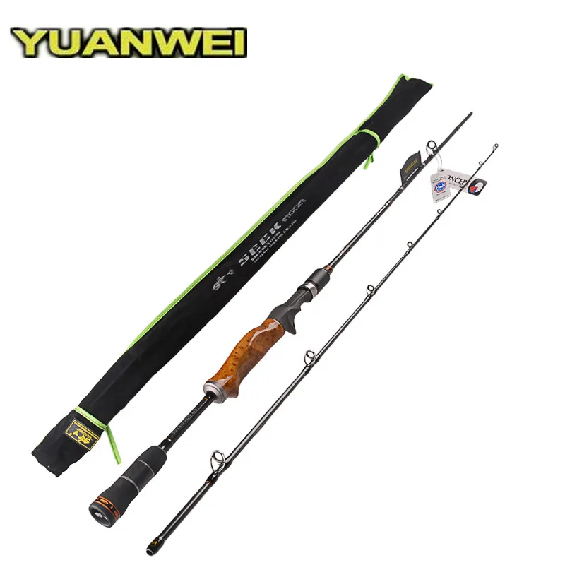 

YUANWEI 2Sec 1.98m/2.1m/2.4m Wood Root Handle Casting Fishing Rod IM8 Carbon Lure Rods Stick Vara De Pesca Olta Fishing Tackle