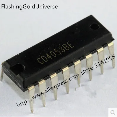 100 шт.-500 шт. CD4053 CD4053B CD4053BE DIP-16 новый оригинальный