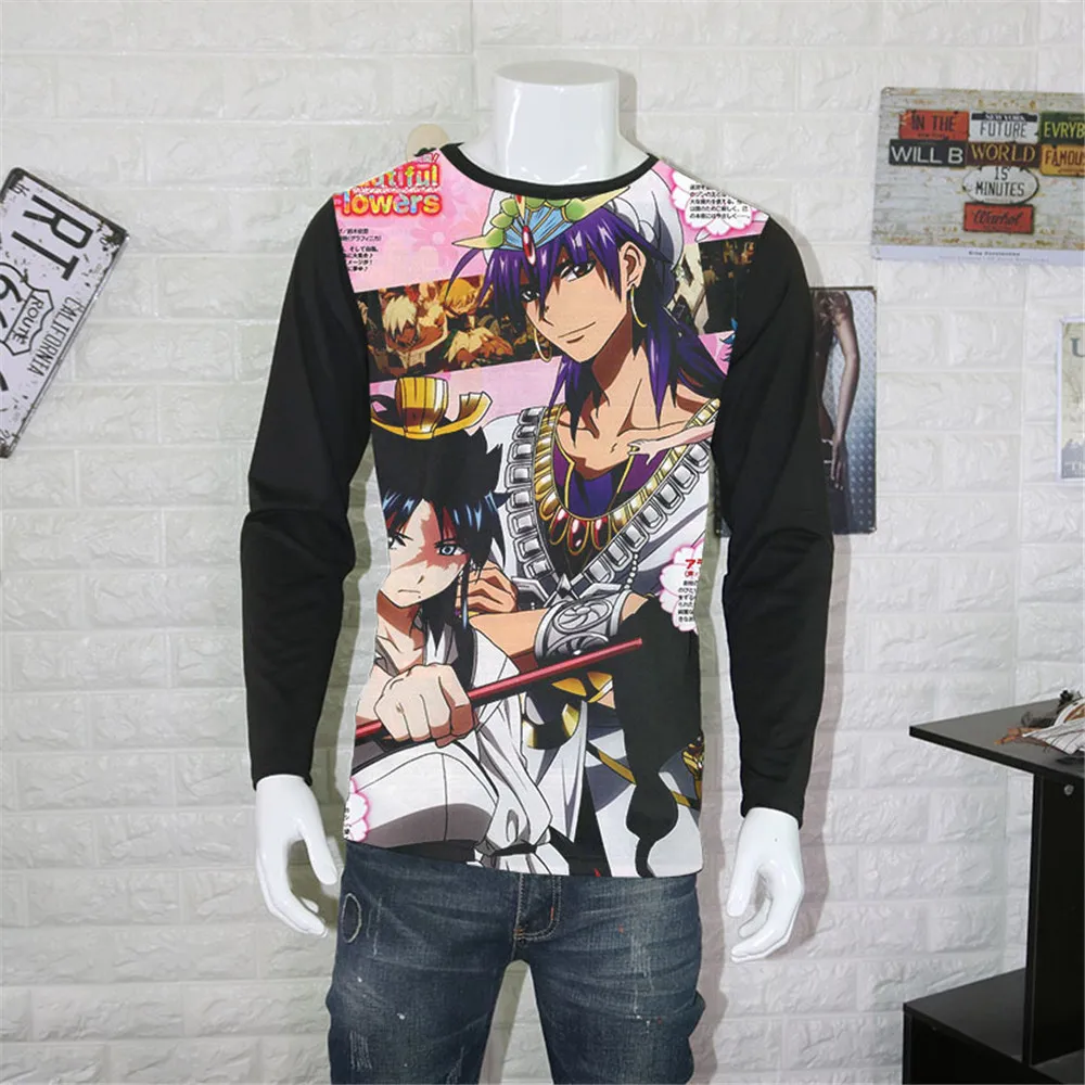 Маскарадная аниме рубашка Magi The Labyrinth футболки с магическим рисунком