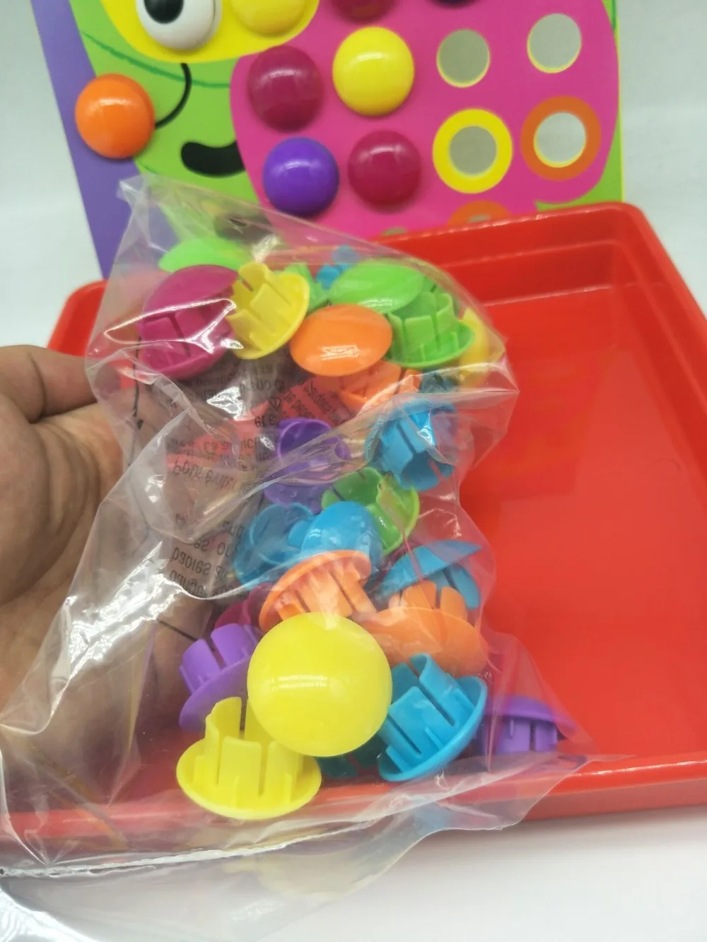 Детские развивающие игрушки креативный Мозаичный набор для ногтей с грибами