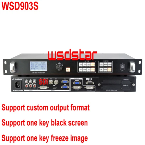 WSD903S новый дизайн светодиодный видеопроцессор входы: SDI/Audio/DVI/VGA/HDMI/CVBS поддержка PIP