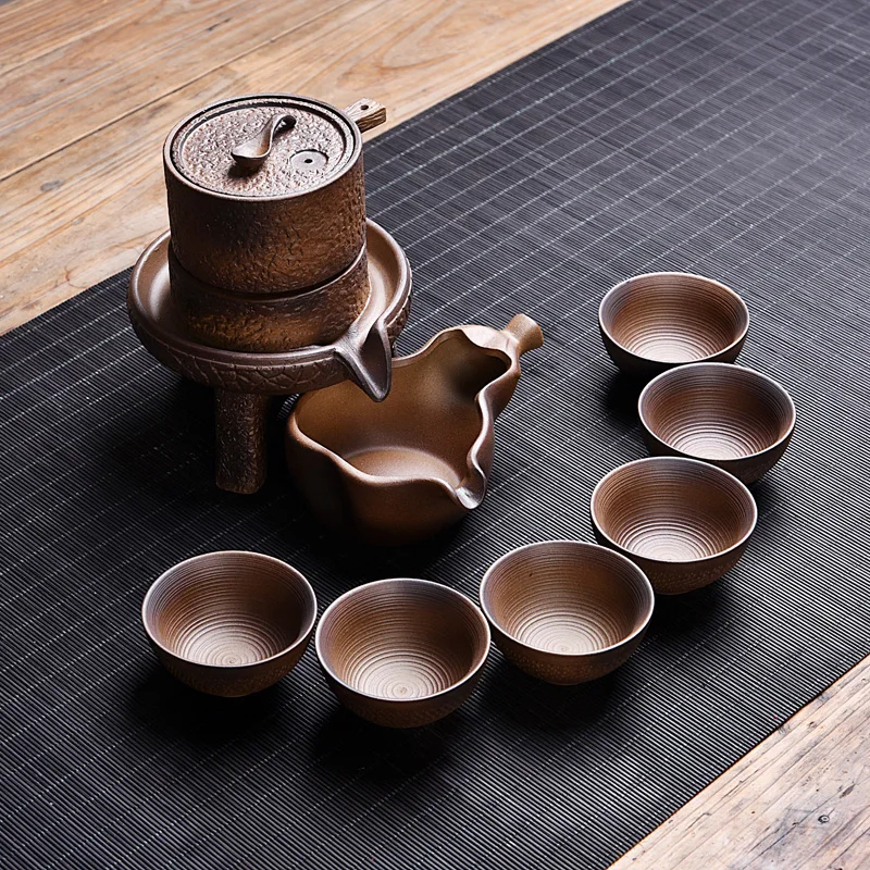 OUSSIRRO Celadon каменная мельница изысканный Керамический Китайский Чайный набор кунг