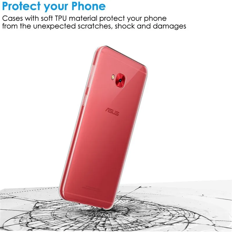 Мягкий прозрачный ТПУ силиконовый чехол для телефона Asus Zenfone 4 Selfie Pro ZD552KL ZD ZD552 552