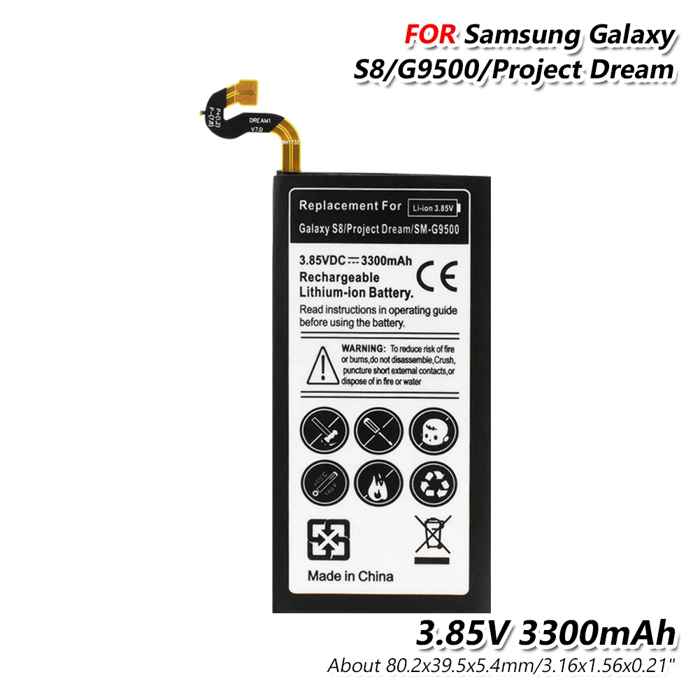 Оригинальная литиевая батарея для телефона samsung Galaxy S6 G920 G9200 S6 Edge Plus S7 S8 S8 Plus сменная батарея с набором инструментов