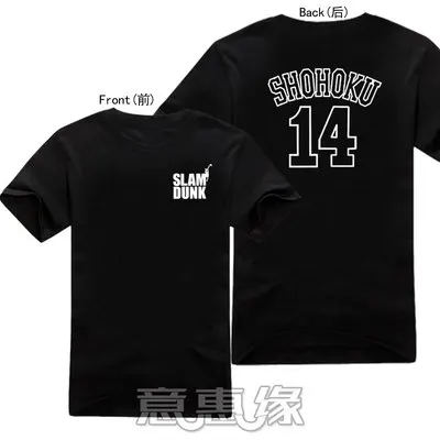 Новая футболка SLAM DUNK летняя аниме slamdank Sakuragi Hanamichi Rukawa Kaede футболки игровой тематики мужские свободные футболки с коротким рукавом