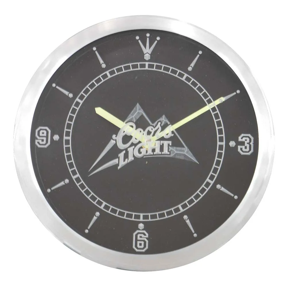

nc0001 Coors Light Beer Bar Man Cave Neon Light Signs LED Clock