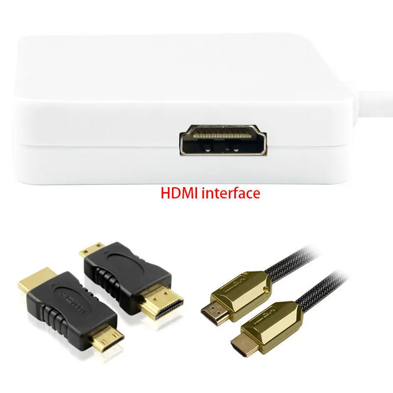 3 в 1 Mini Display port DP кабели Многофункциональный HDMI к Dvi папа мама кабель адаптер Port для