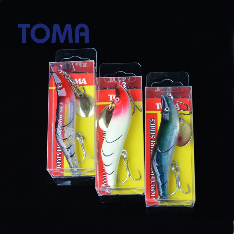 TOMA 1 шт. креветки рыболовные приманки жесткие приманки 12 г/16 г карандаш пластиковая искусственная жесткая приманка для рыбалки Реалистичная приманка