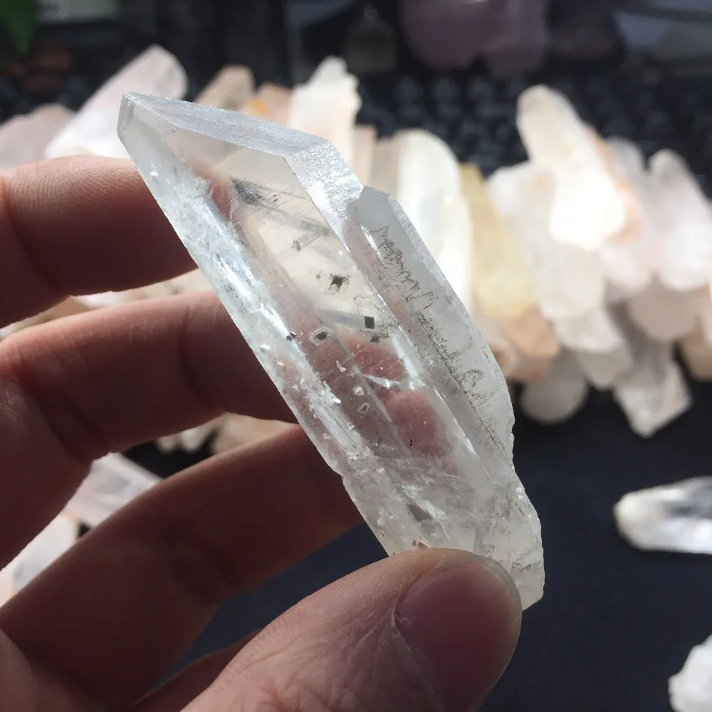 5 Pieces a lots Natural Rough Quartz Crystal Healing Wand High Quality Mineral Stone Collection Decor for Home #CWD75 | Дом и сад