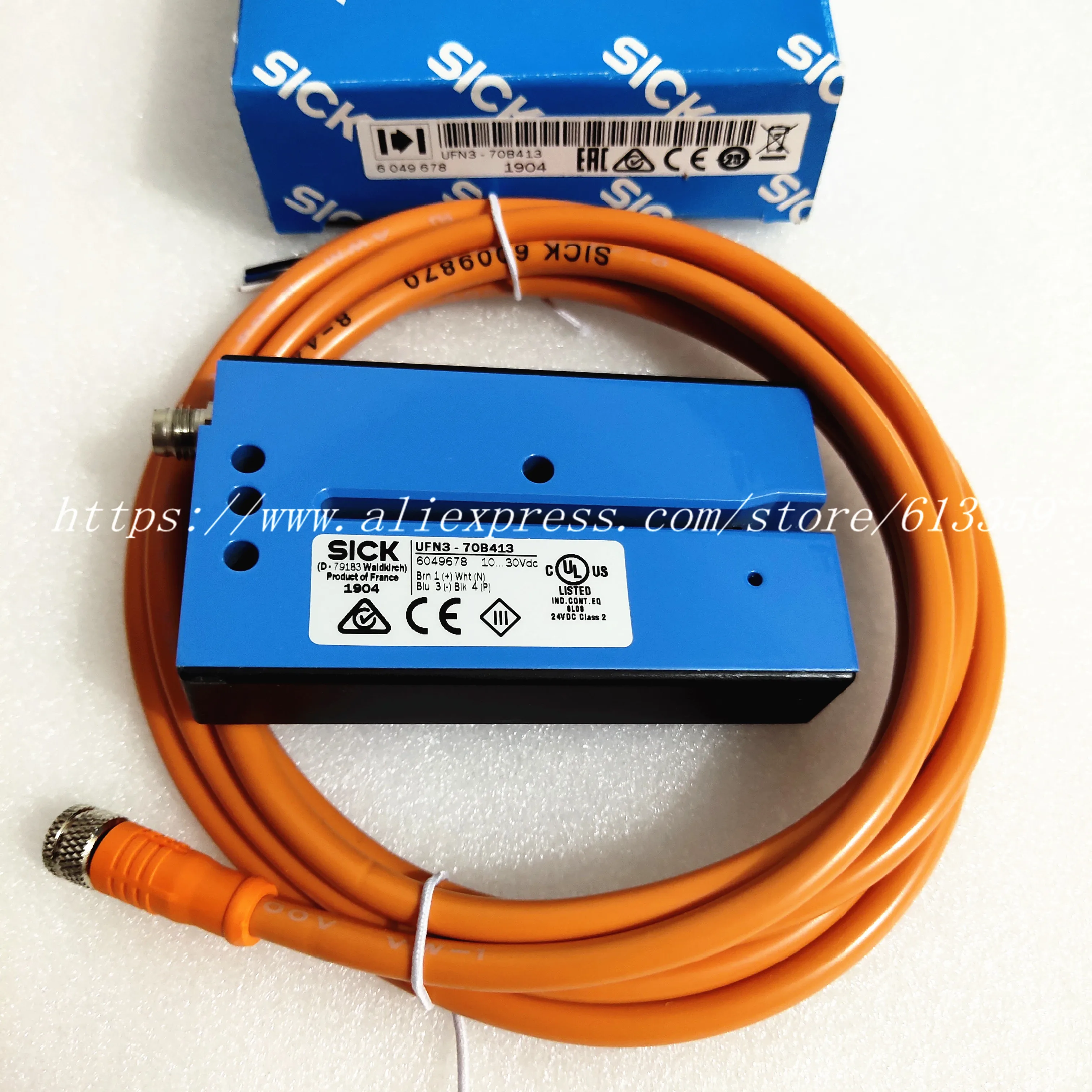 UFN3 70B413 6049678 Sick 100% оригинальный и новый ультразвуковой фотоэлектрический датчик Замена UF3 70B410 с кабелем|proximity
