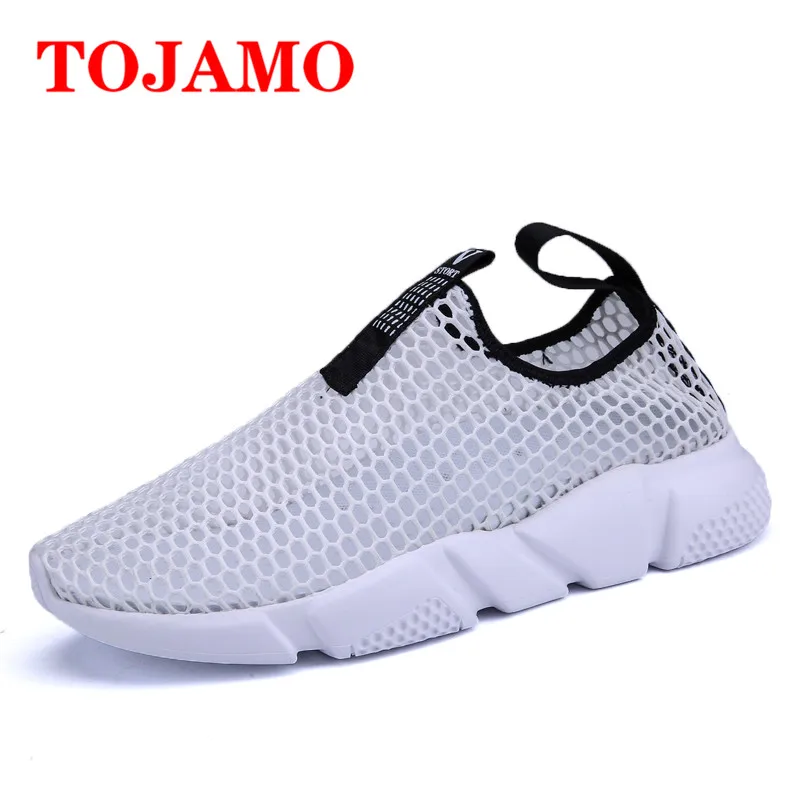 TOJAMO 2018 Mesh Casual Shoes Mens Fashion Sneakers Outdoor Light Walking Men Comfortable Soft Vacation Footwear Zapatos | Обувь