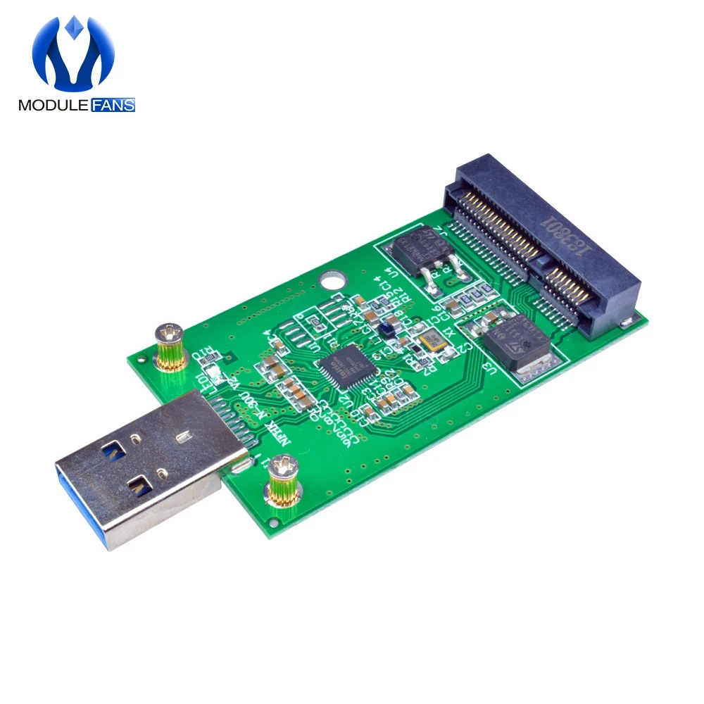 Мини PCIE mSATA SSD USB 3 0 внешний конвертер адаптер Модульная плата совместимая с Windows