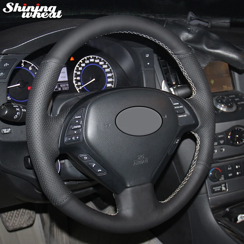 Чехол на руль из натуральной кожи для Infiniti QX50 G25 G35 G37 EX25 EX35 EX37 2008-2013 | Автомобили и