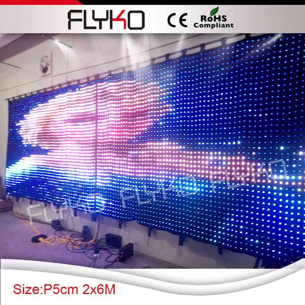 Новый продукт светодиодная световая занавеска для диджея экранная видеоткань |