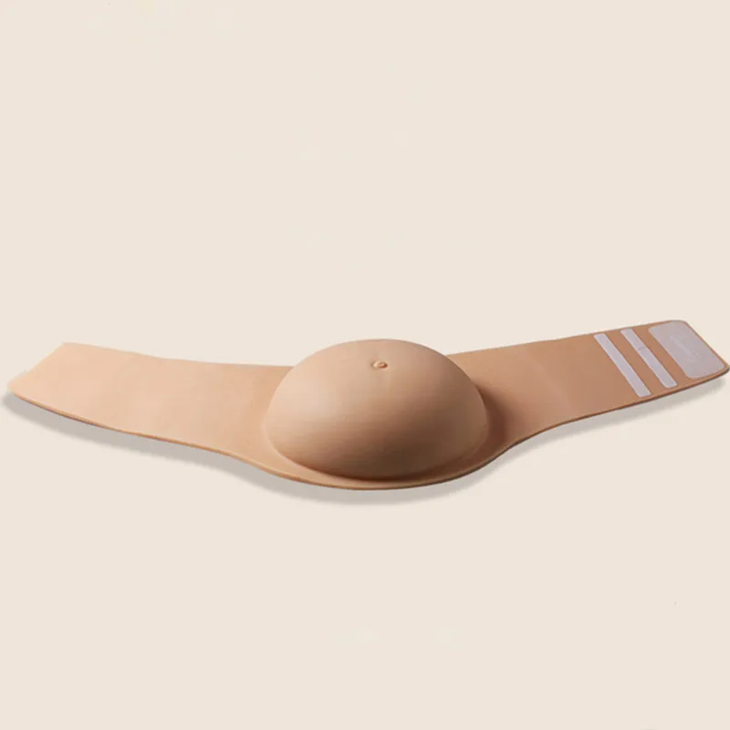 VISIQI top quality touching feel real silicon belly Adjustable size Fake pregnant fake tummy for2-4month |