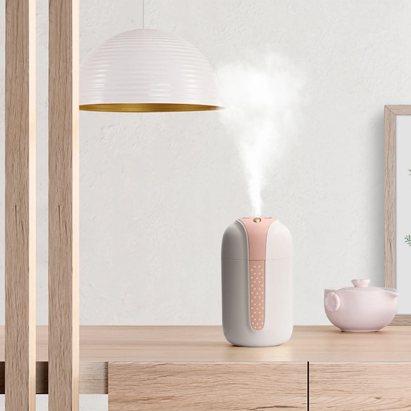 New Large-Capacity Spray Small Comet Humidifier Home Desktop Usb Mini Charging Wireless Pink | Бытовая техника