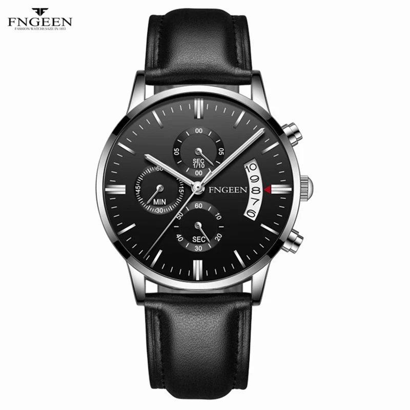 As the picture8 Relogio Masculino Модные кварцевые часы мужские часы лучший бренд Эксклюзивные Мужские часы деловые наручные часы Автоматическая Дата Hodinky - Цвет: As the picture8
