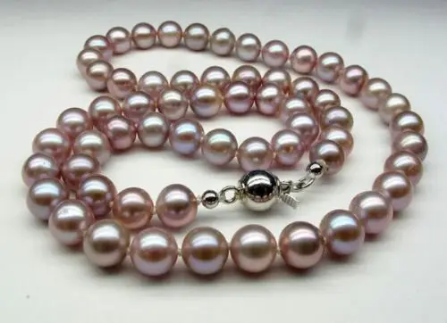 Женское Подарочное ожерелье с серебряной застежкой 17 дюймов AAAA 10-11 мм