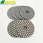 Diatool 10 комплектов 4 дюйма сухой полировки алмазов (7 шт.компл.) 70 шт. DIA100MM связке алмазные гибкие полировки