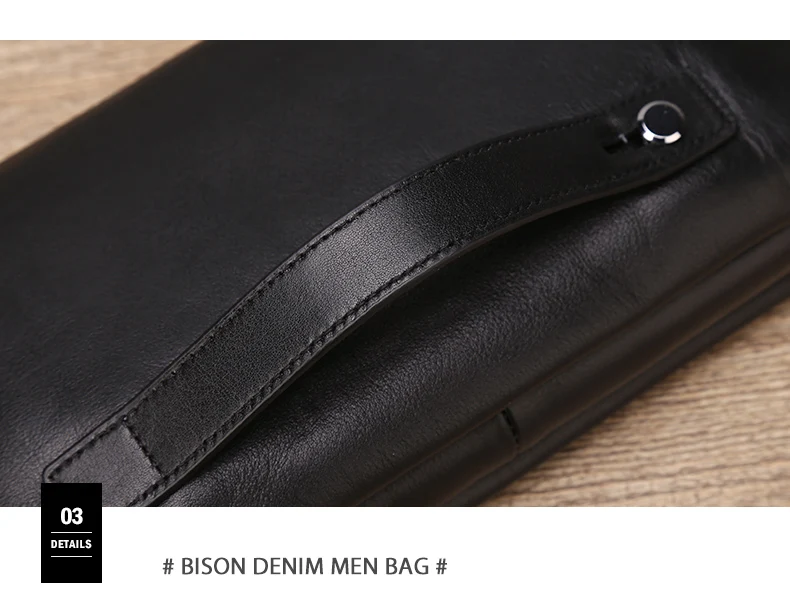 BISON DENIM мужской кошелек роскошный длинный клатч удобная сумка Moneder мужской кожаный кошелек мужской клатч на молнии мужской длинный кошелек N8009