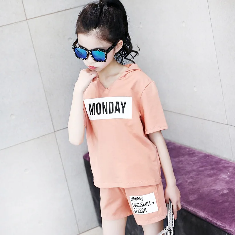 Ghftty для девочек Clothes100 % хлопок качество 2019 Новая летняя одежда маленьких Детская