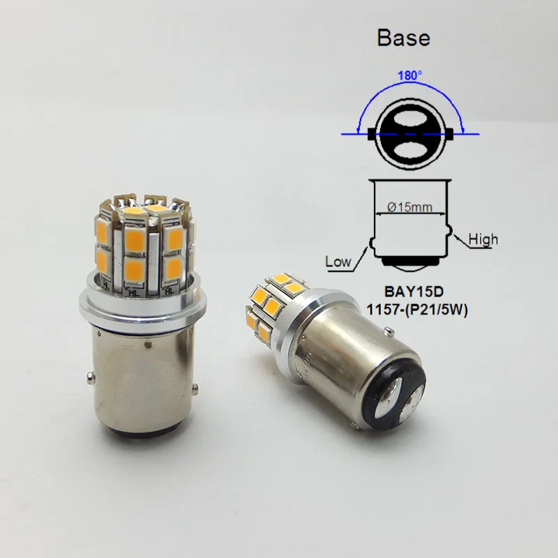 AMYWNTER P21W 1156 Ba15s 6V 12V led 3W лампа для автомобильного стайлинга фар автомобильные огни