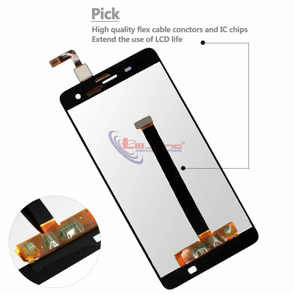 ЖК-дисплей 5 0 &quotдля XIAOMI Mi 4 оригинальный сенсорный экран с дигитайзером и рамкой