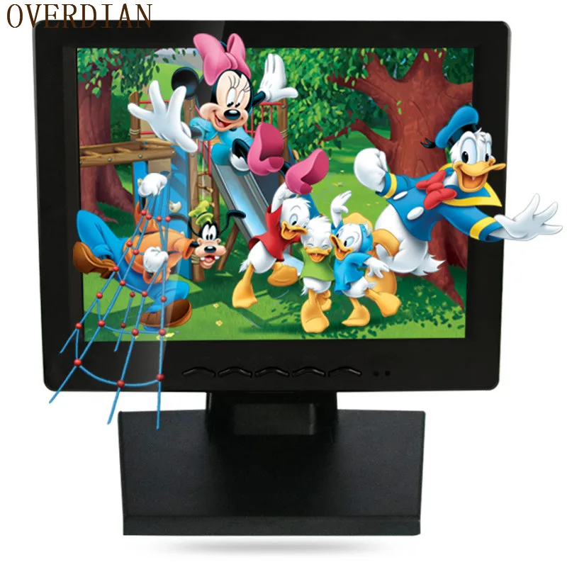 12 &quotVGA/HDMI/USB разъем пластиковый монитор 1024*768 песня машина кассовый аппарат