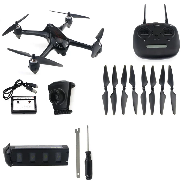JJRC JJPRO X8 gps Дрон с FPV 1080p HD камерой 5G wifi Профессиональный Квадрокоптер широкий угол большой радиус действия следуя за мной RC Квадрокоптер - Цвет: 1 battery