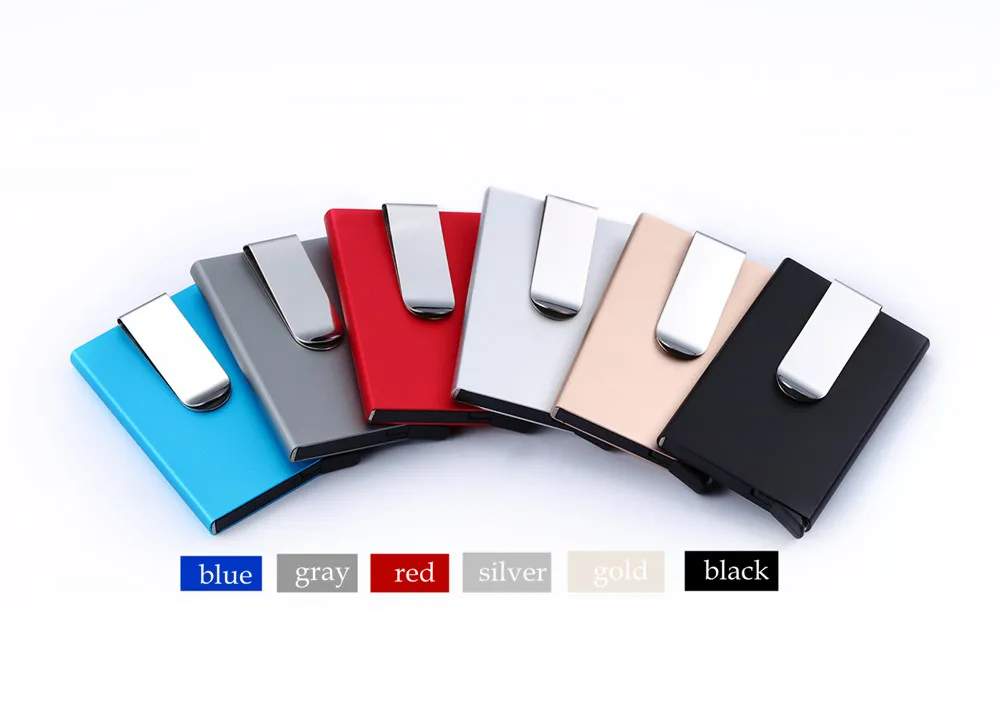 ZOVYVOL RFID блокирующий металлический кошелек мини-кошелек для путешествий автоматический мужской женский держатель для карт тонкий алюминиевый ID кредитный чехол для денег