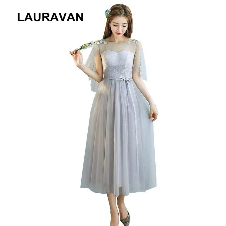 Robes de soirees костюм принцессы для взрослых элегантное серое платье длиной до колена