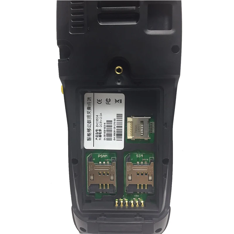 Портативный КПК ручной терминал с 58 мм принтером 1D 2D лазерный сканер штрих кодов