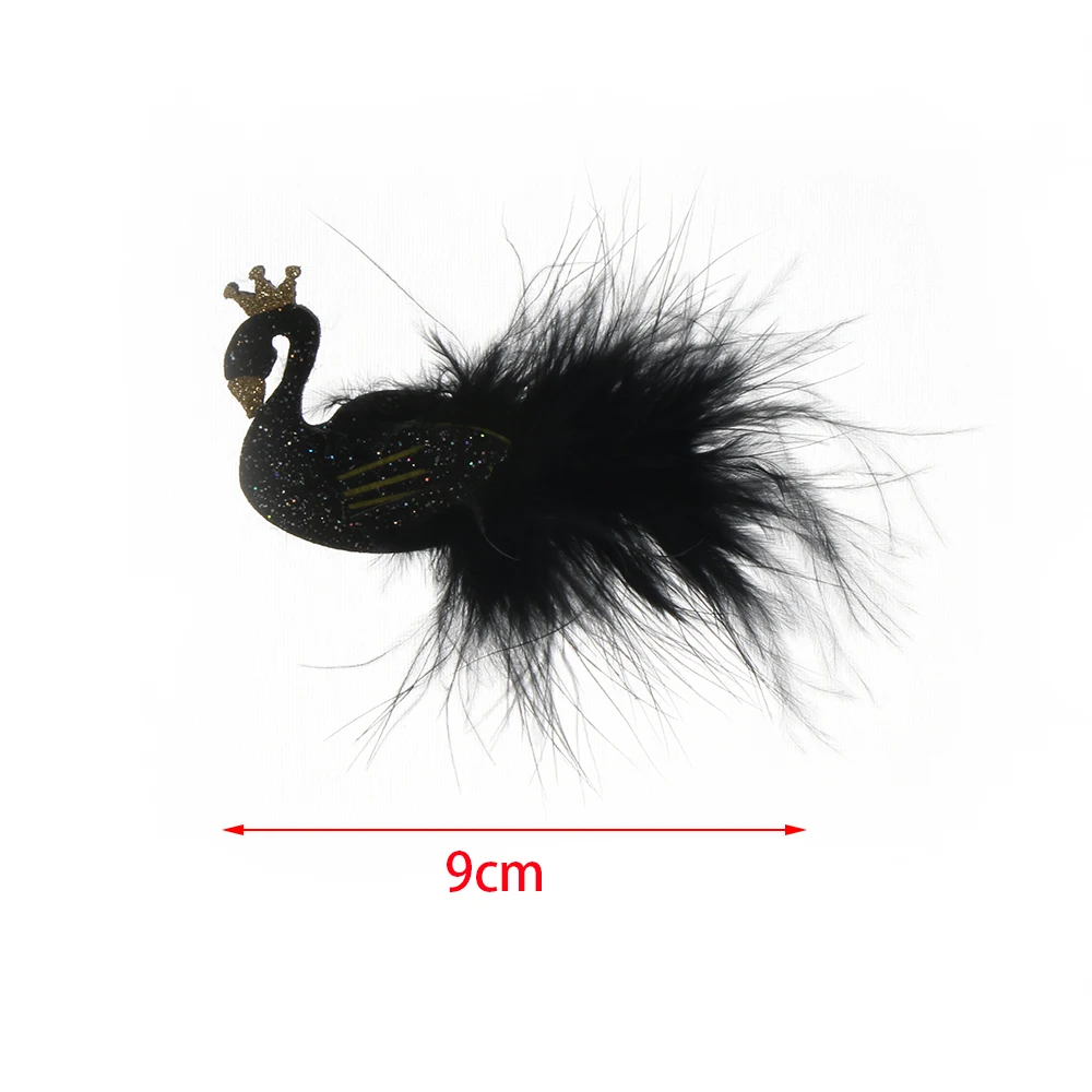 Заколки для волос с героями мультфильмов фламинго лебедь совы заколки