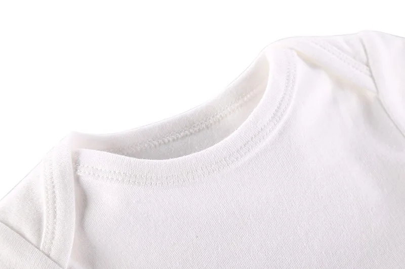 3 шт./лот Белый Нежный боди для малышей Унисекс Одежда новорожденных Комплект