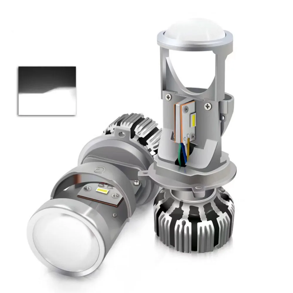 1 комплект H4 G9 LED Hi Low мини проектор Объектив фара автомобильный прозрачный